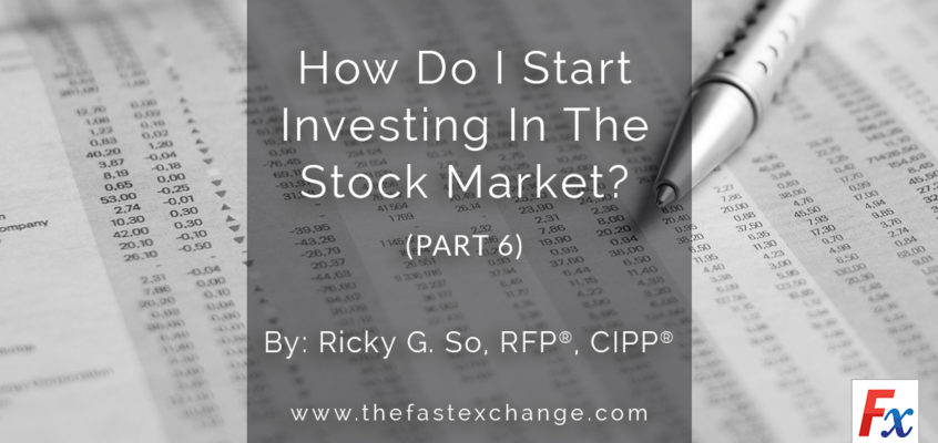 How Do I Start Investing In The Stock Market? (PART 6)